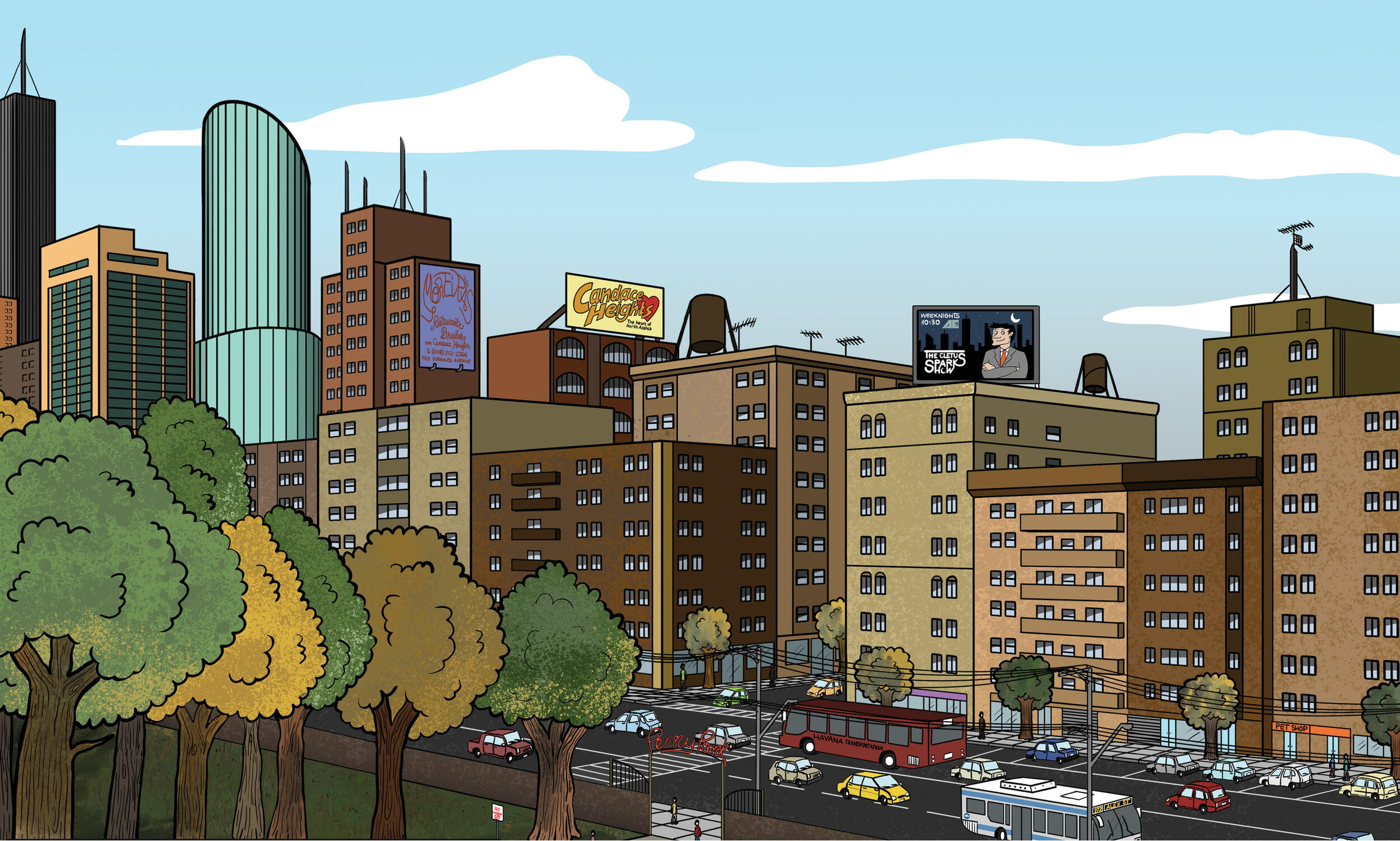 Neighborhood panorama